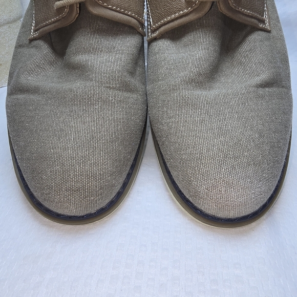 HAWKER RYE MENS ABELU CANVAS SPORT DERBY SHOE BEIGE TAN SIZE 10 - Picture 6 of 12